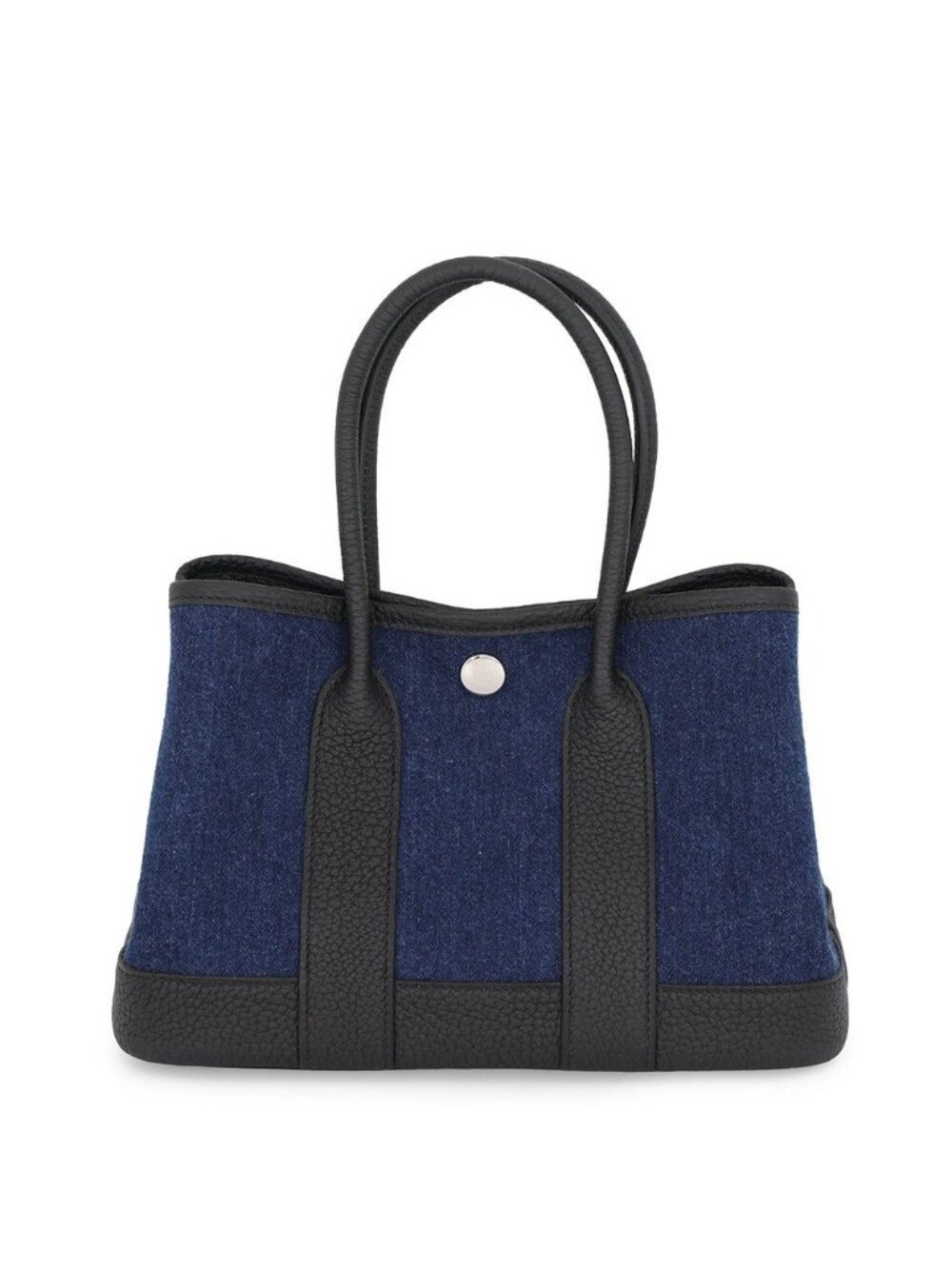 Hermes Tote Bag Neo Garden 23 Party Denim Moyane Black Silver Negonda